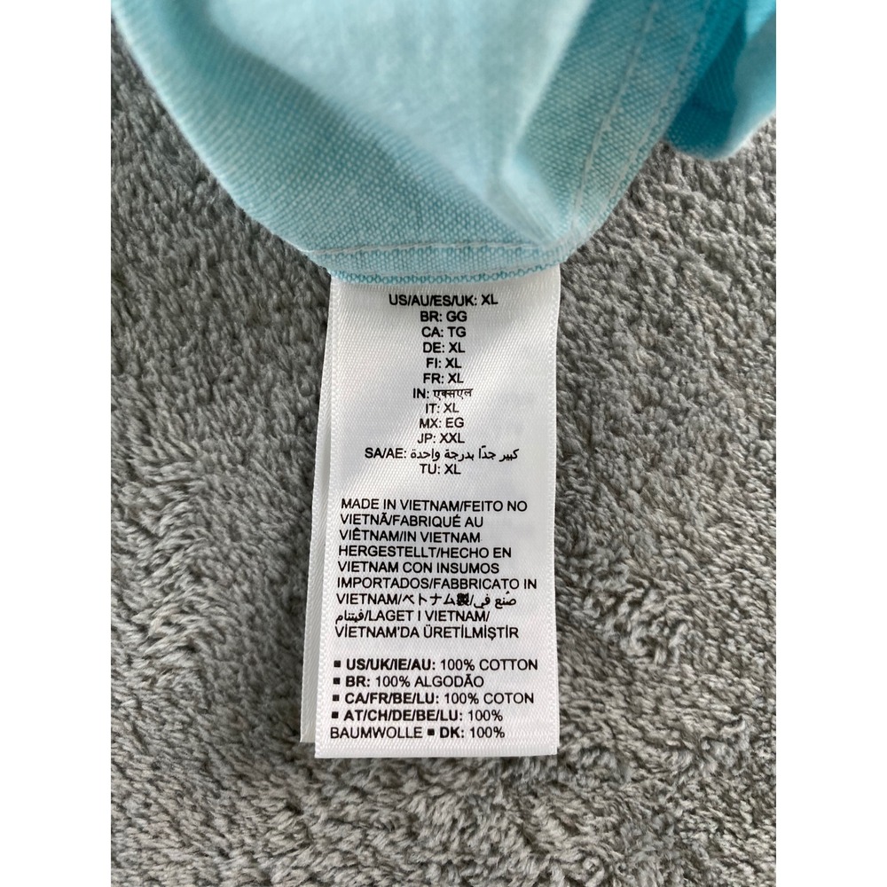 Amazon Essentials Mens Regular Fit Long Sleeve Oxford Shirt Light Blue XL - Picture 12 of 13